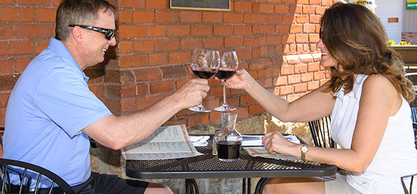 Licensed patio on Locke Street in Hamilton